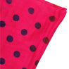Hot Pink and Purple Polkadot Design Rectangle Women's Scarf with Tassles - Hijaz