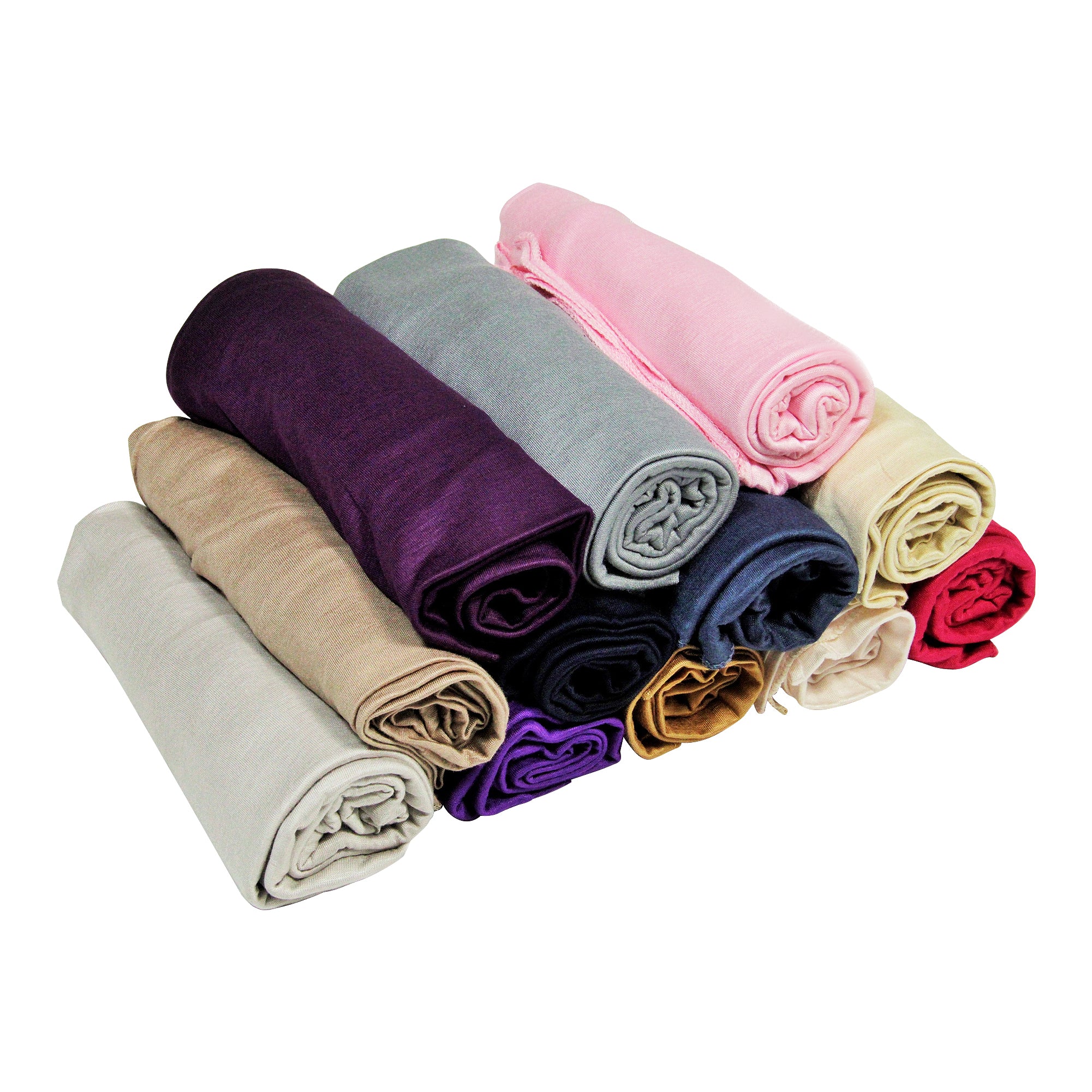 (30+ Colors) Ultra Premium Silk Like Jersey Hijab Women's Head Scarf Wrap Lightweight Shayla - Hijaz
