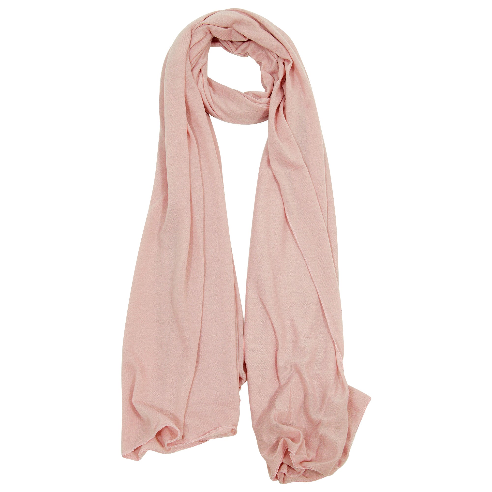 Plain Soft Rectangle Women's Polyester Jersey Muslim Headscarf - Hijaz