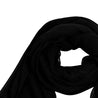 Black Lightweight Soft Sheer Chiffon Scarf Long Rectangle Womens Head Wrap Shawl - Hijaz