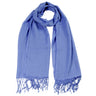 Plain Powder Blue Soft Pashmina Scarf Long Women's Shawl Head Wrap - Hijaz