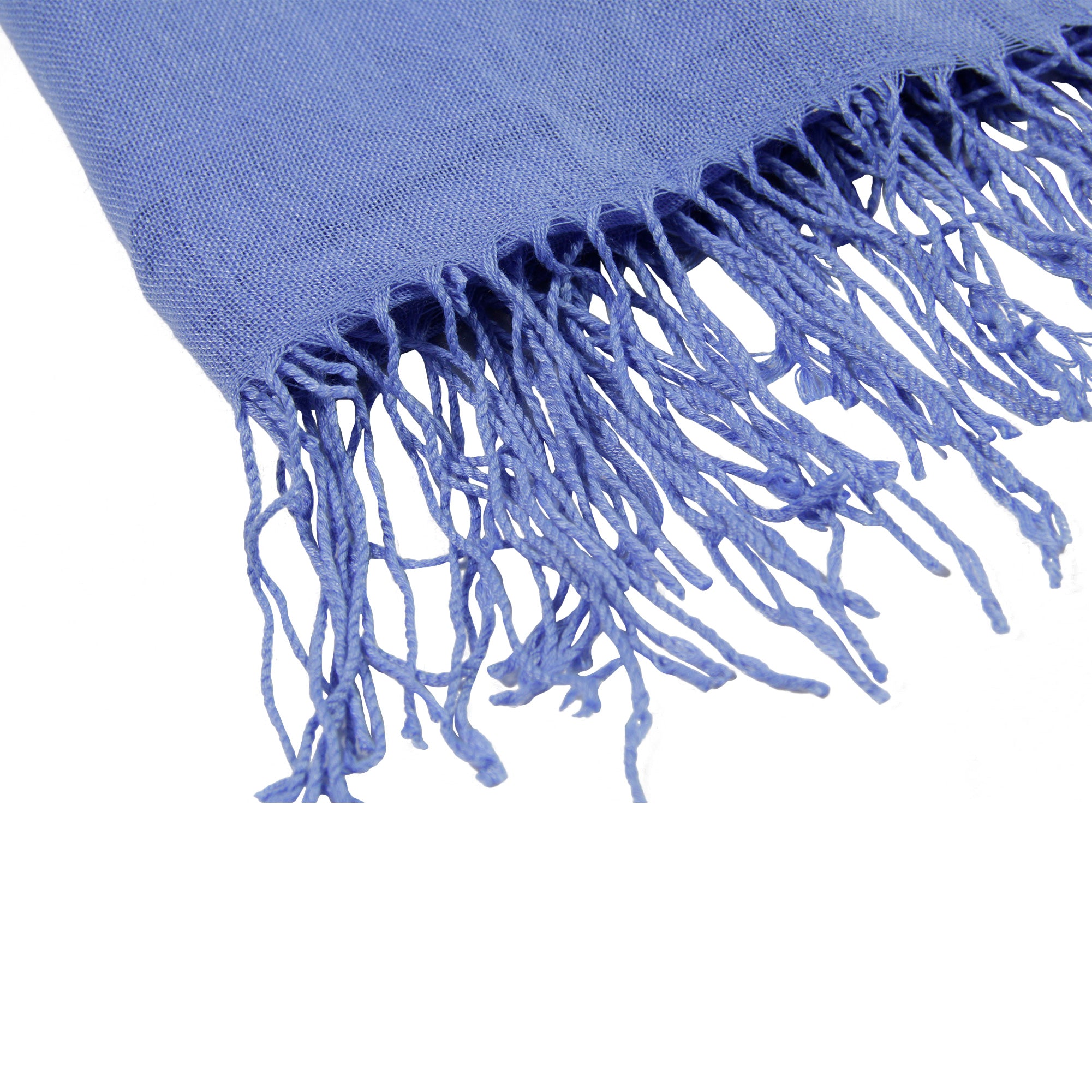 Plain Powder Blue Soft Pashmina Scarf Long Women's Shawl Head Wrap - Hijaz