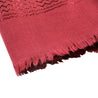 Red Soft Pashmina Scarf Long Women's Shawl Head Wrap with Stitch Design - Hijaz