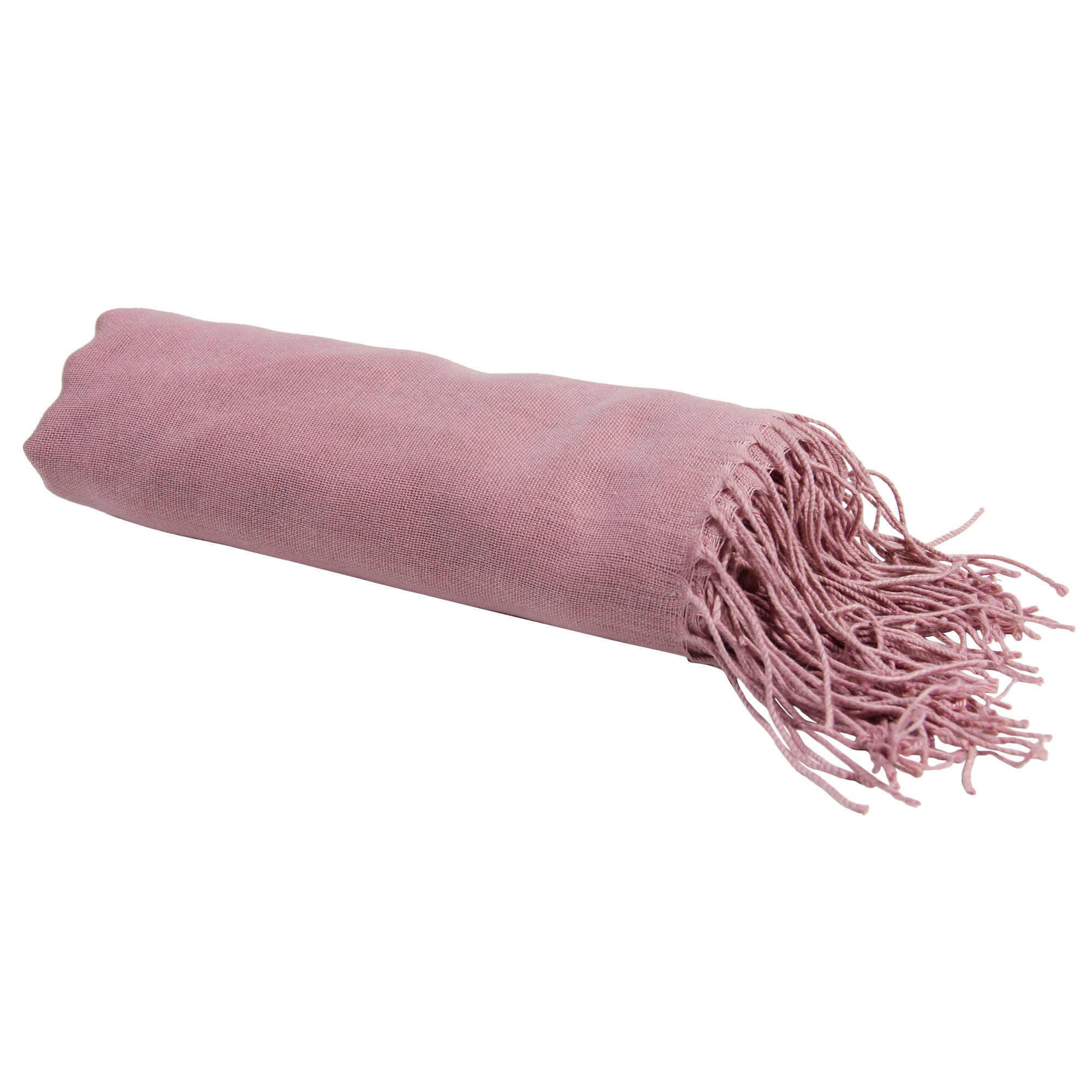 Plain Mauve Soft Pashmina Scarf Long Women's Shawl Head Wrap - Hijaz
