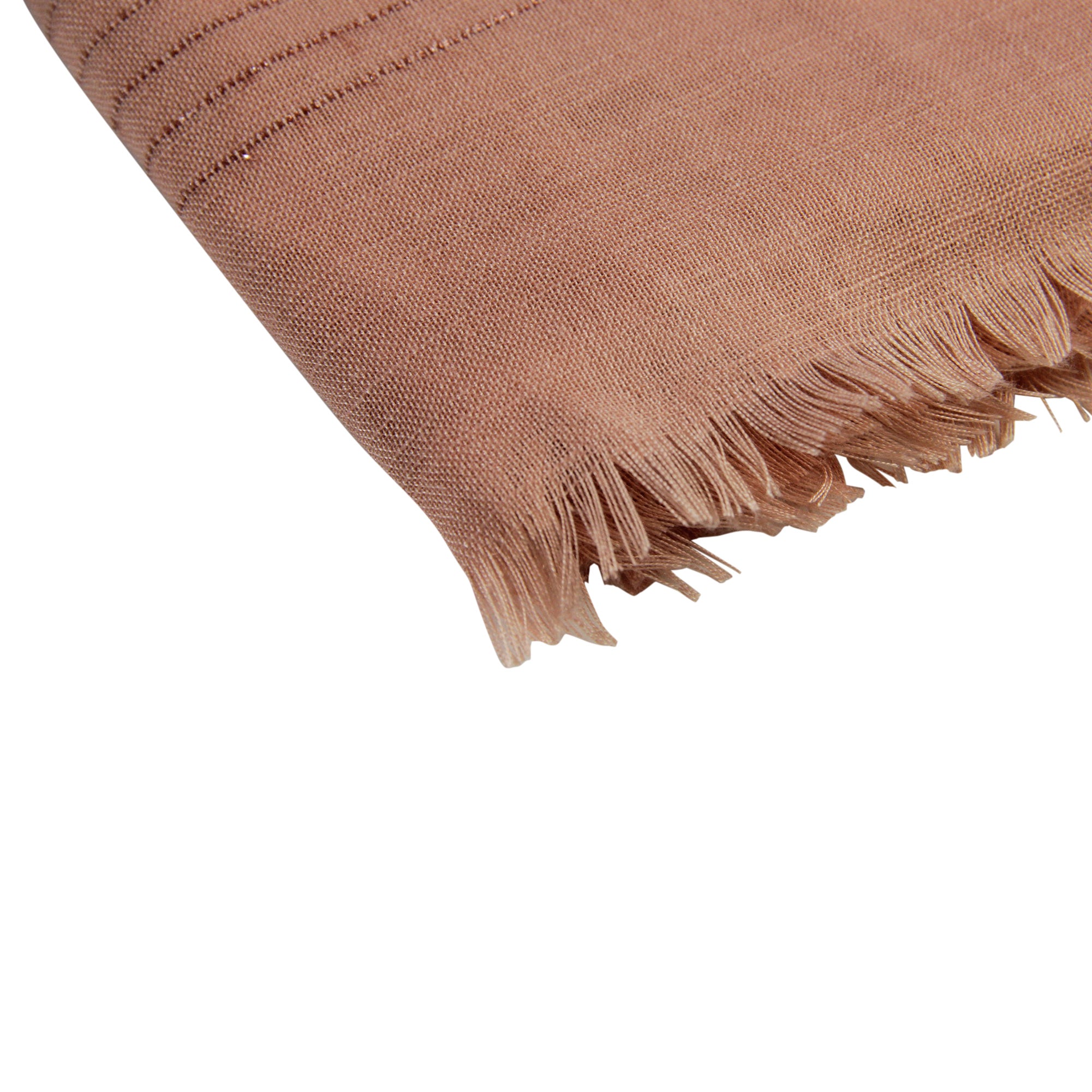 Pink Soft Pashmina Scarf Long Women's Shawl Head Wrap with Stitch Design - Hijaz