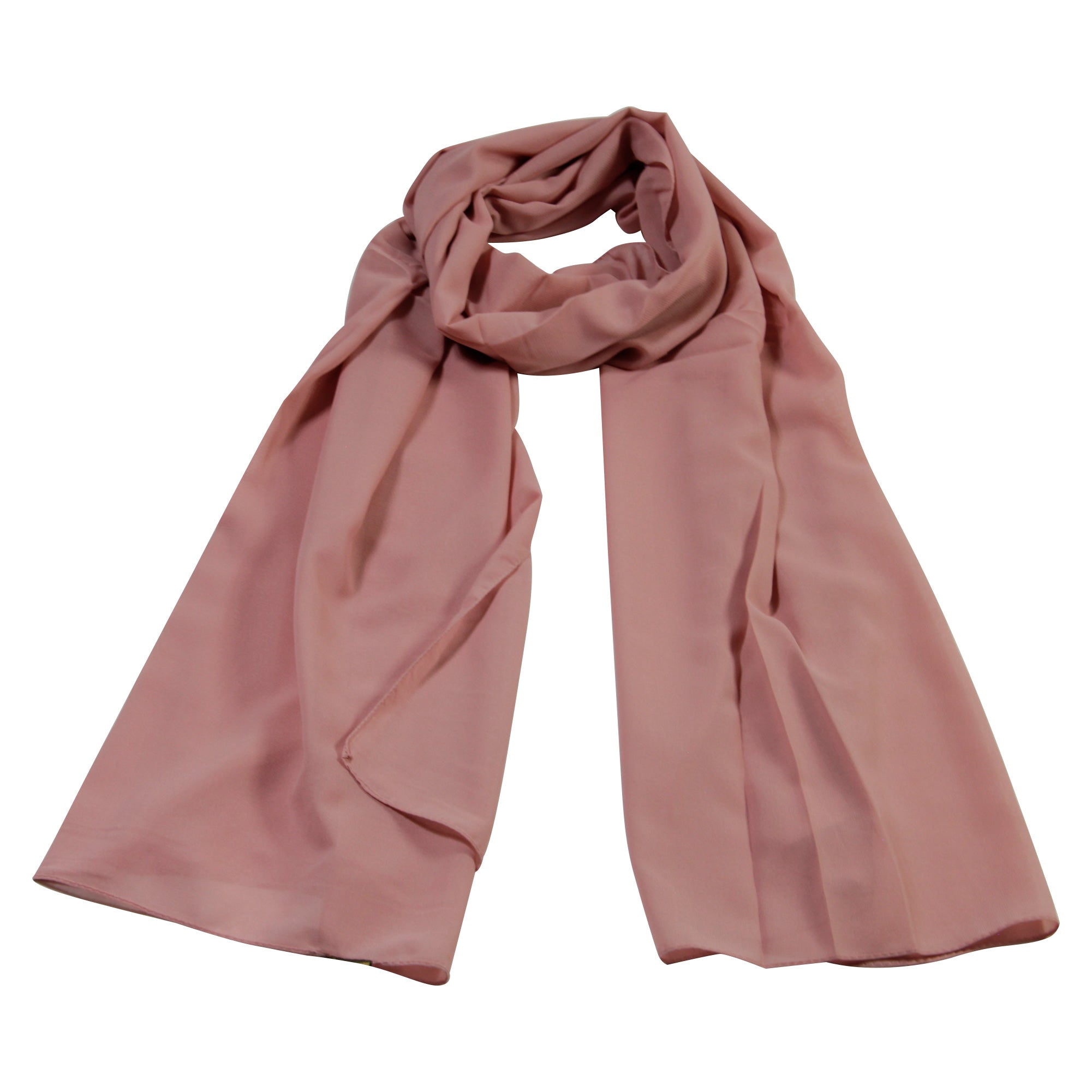 Coral Pink Breathable Turkish Chiffon Women's Scarf Head wrap Shawl - Hijaz