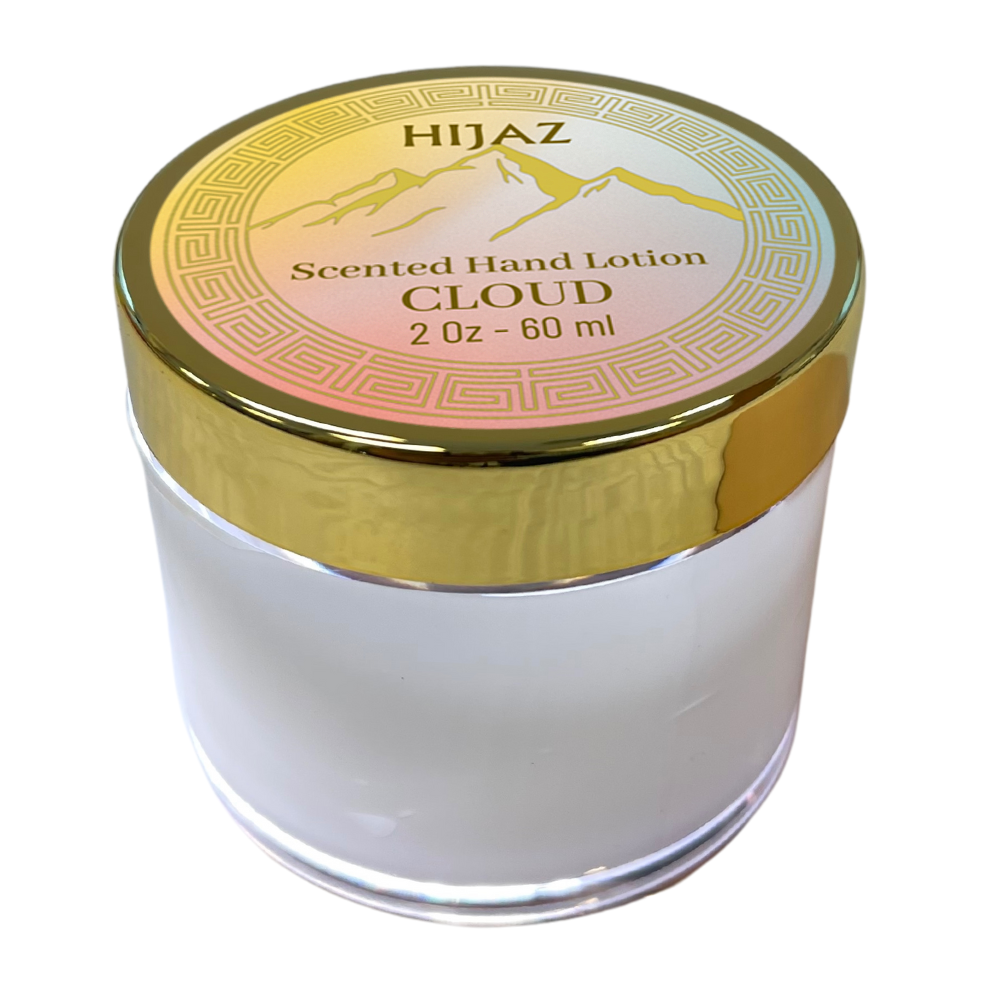 2Oz Cloud Natural Scented Hand and Body Lotion for Dryness With Aloe - Hijaz