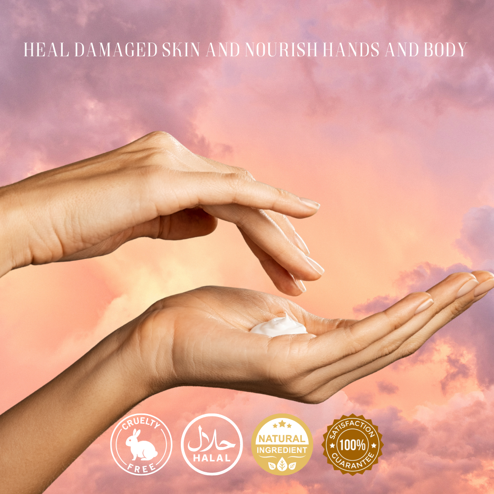 2Oz Cloud Natural Scented Hand and Body Lotion for Dryness With Aloe - Hijaz