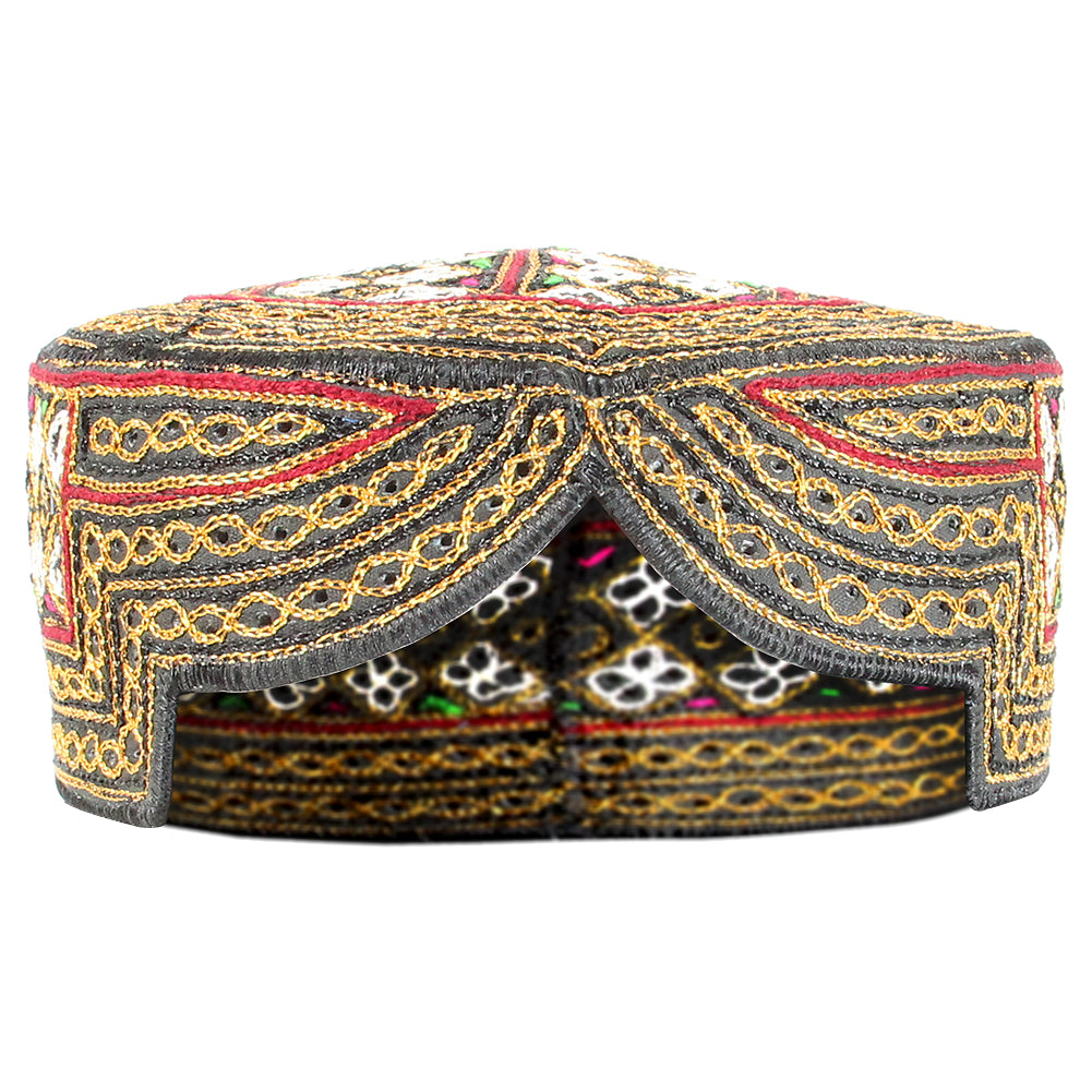 Baluchi Sindhi Mens Kufi Hat - Hijaz