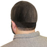 Brown Mens Prayer Cap Kufi Hat with Diamond Stitch Pattern - Hijaz