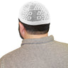 Cotton White Knitted Flower Mens Prayer Kufi Hat Circumference - Hijaz