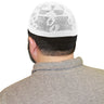 Cotton White Knitted Mens Prayer Kufi Hat Circumference - Hijaz