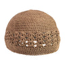 (8 Colors) Stretchable Extra Large Stretchable Crochet Beanie Weave Kufi Skull Cap