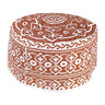 White Embroidery Omani Style Tall Hard Kufi Hat - Hijaz