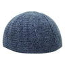 Navy Blue Wool One Size Fits All Winter Kufi Skull Cap Hat - Hijaz