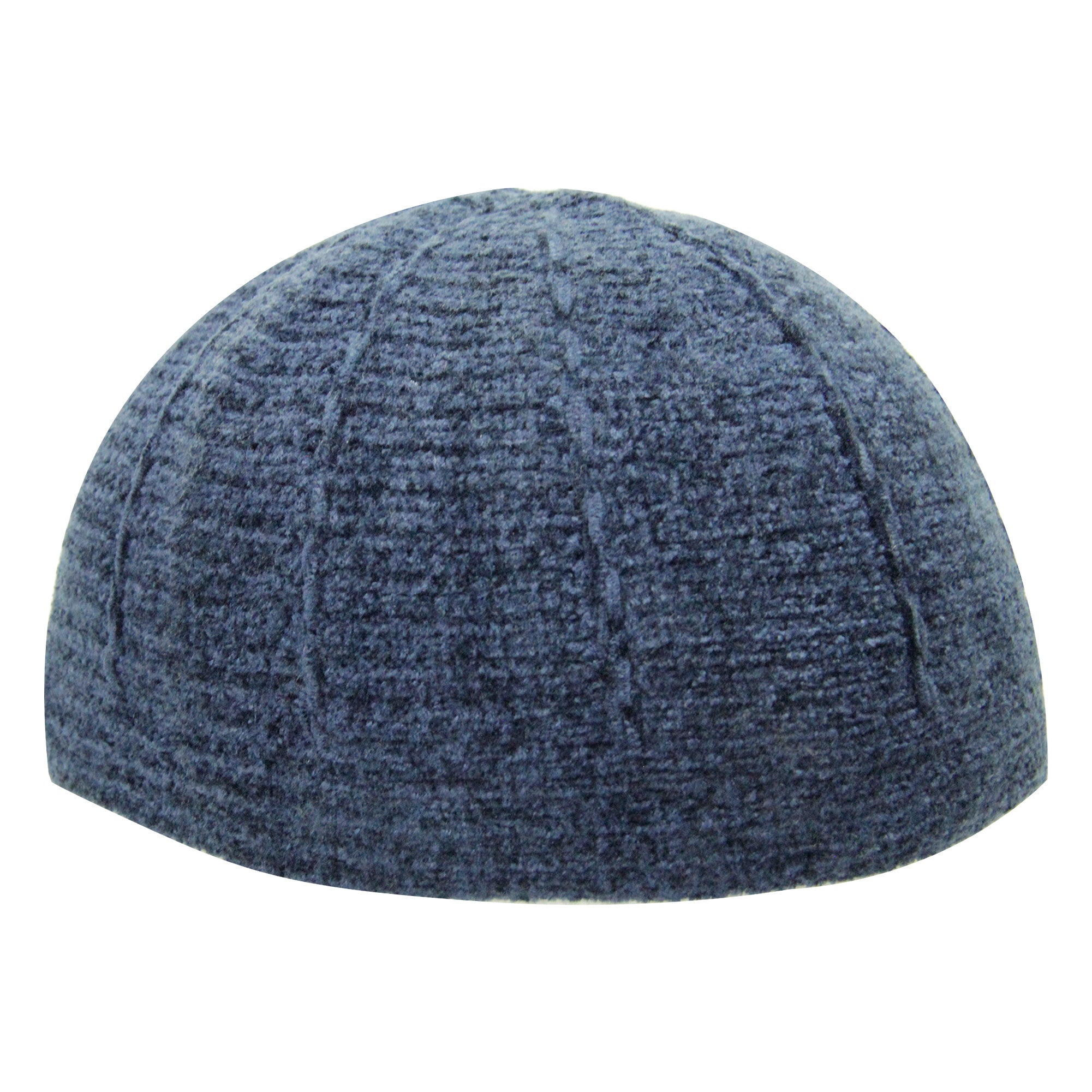 Navy Blue Wool One Size Fits All Winter Kufi Skull Cap Hat - Hijaz