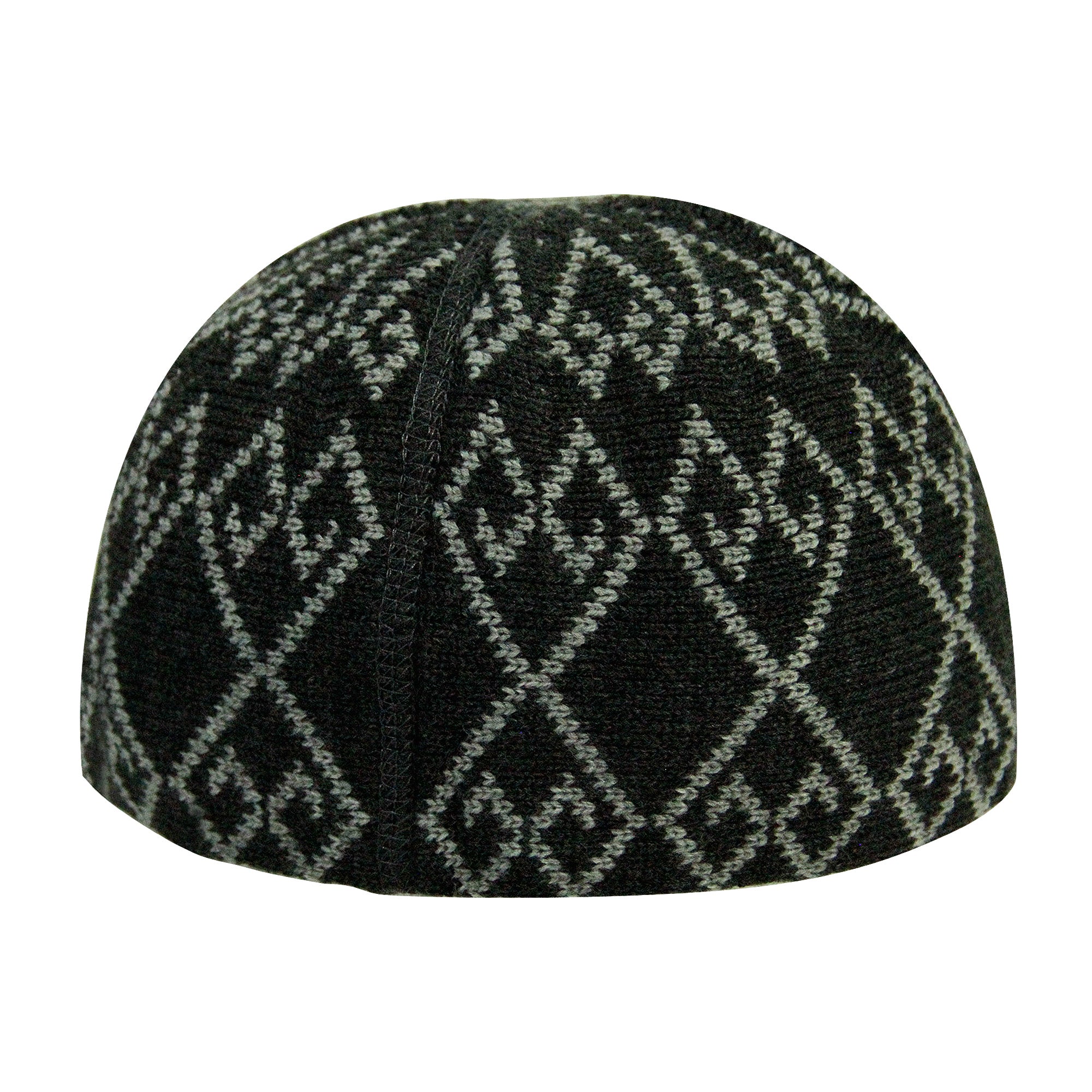 Fancy Wool One Size Gray Kufi Hat Skull Cap Warm Beanie - Hijaz