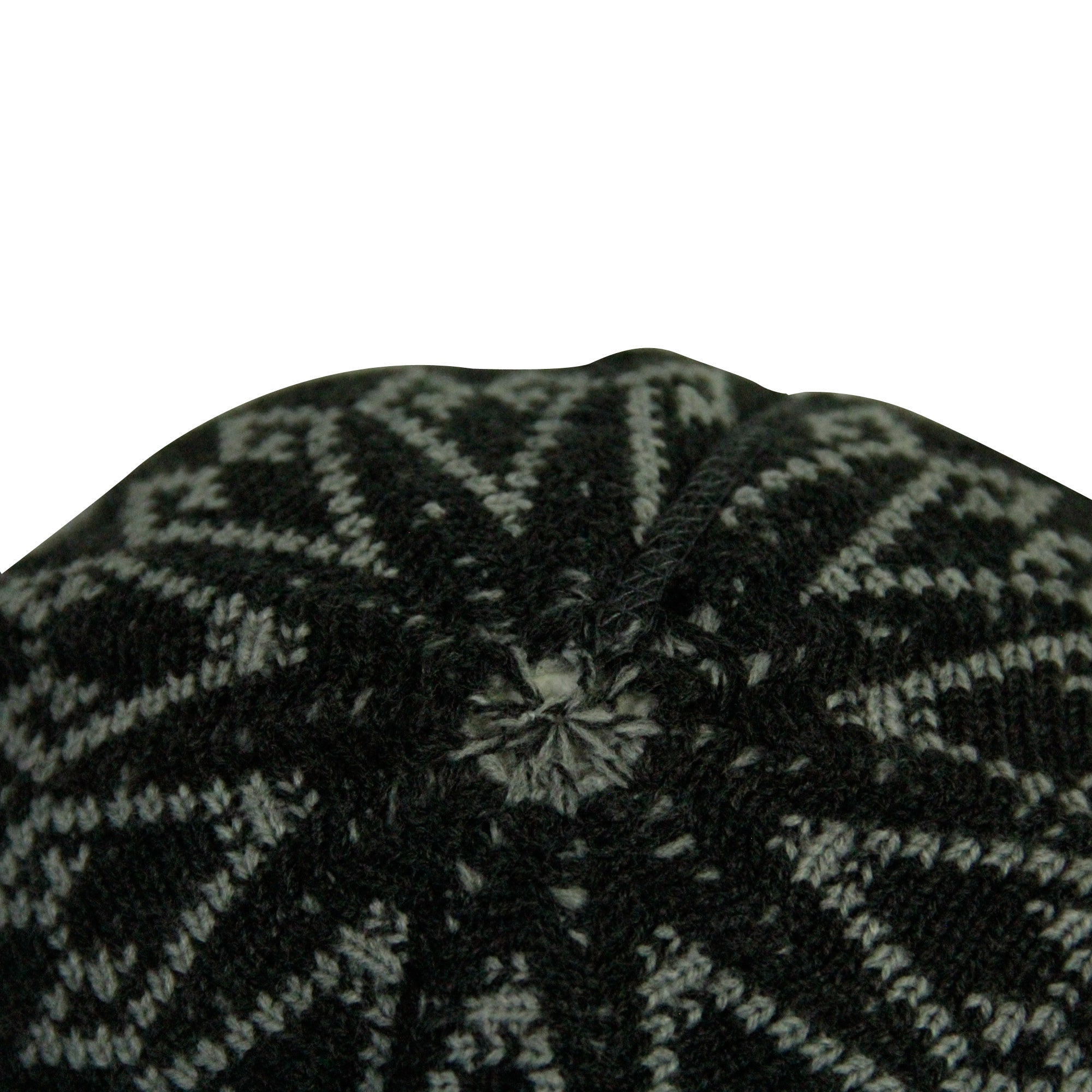 Fancy Wool One Size Gray Kufi Hat Skull Cap Warm Beanie - Hijaz