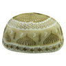 Light Brown and Tan Minaret Design Large Soft Cotton Kufi Skull Cap - Hijaz