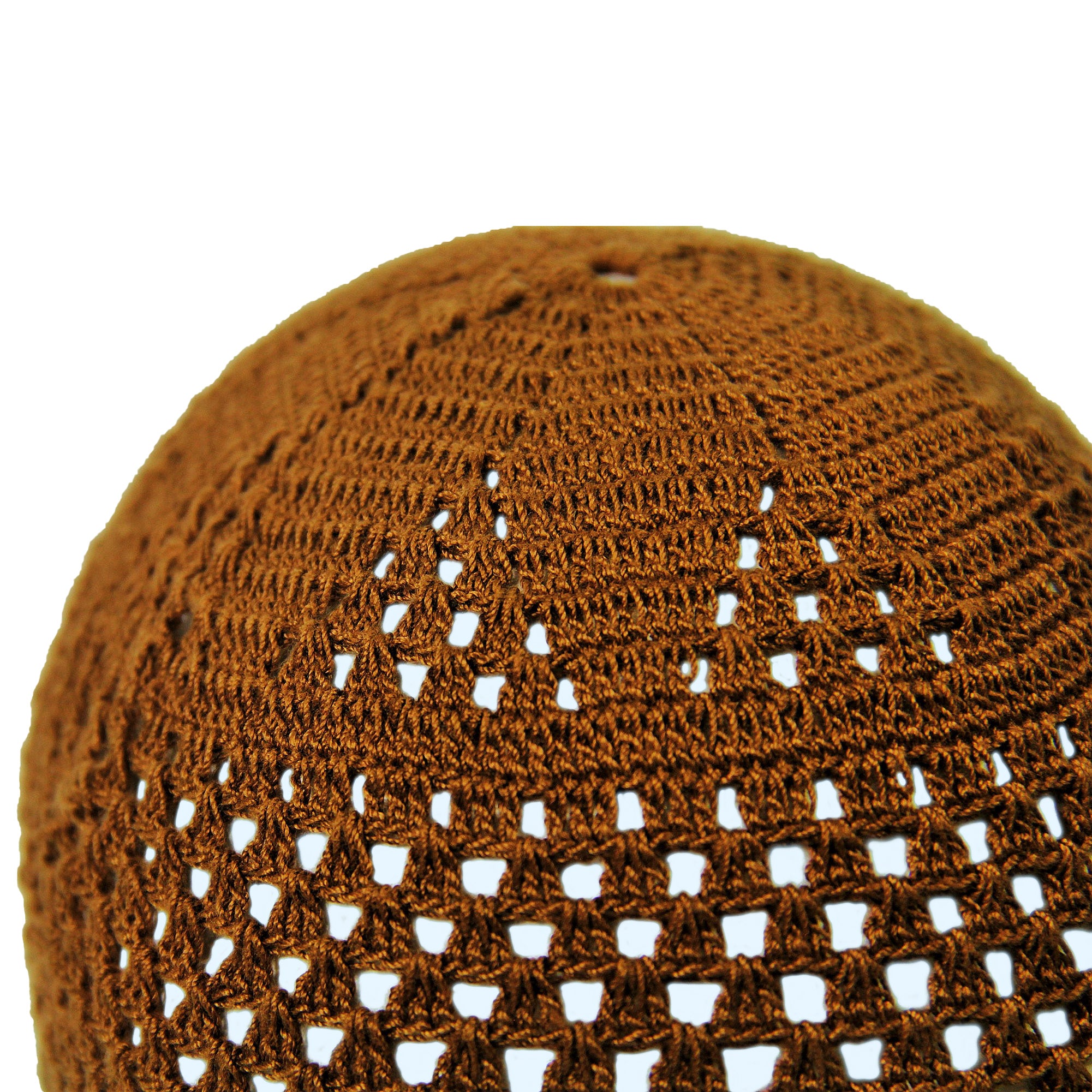 Sienna Brown Knitted Kufi Skull Cap One Size Fits All Men's Beanie - Hijaz