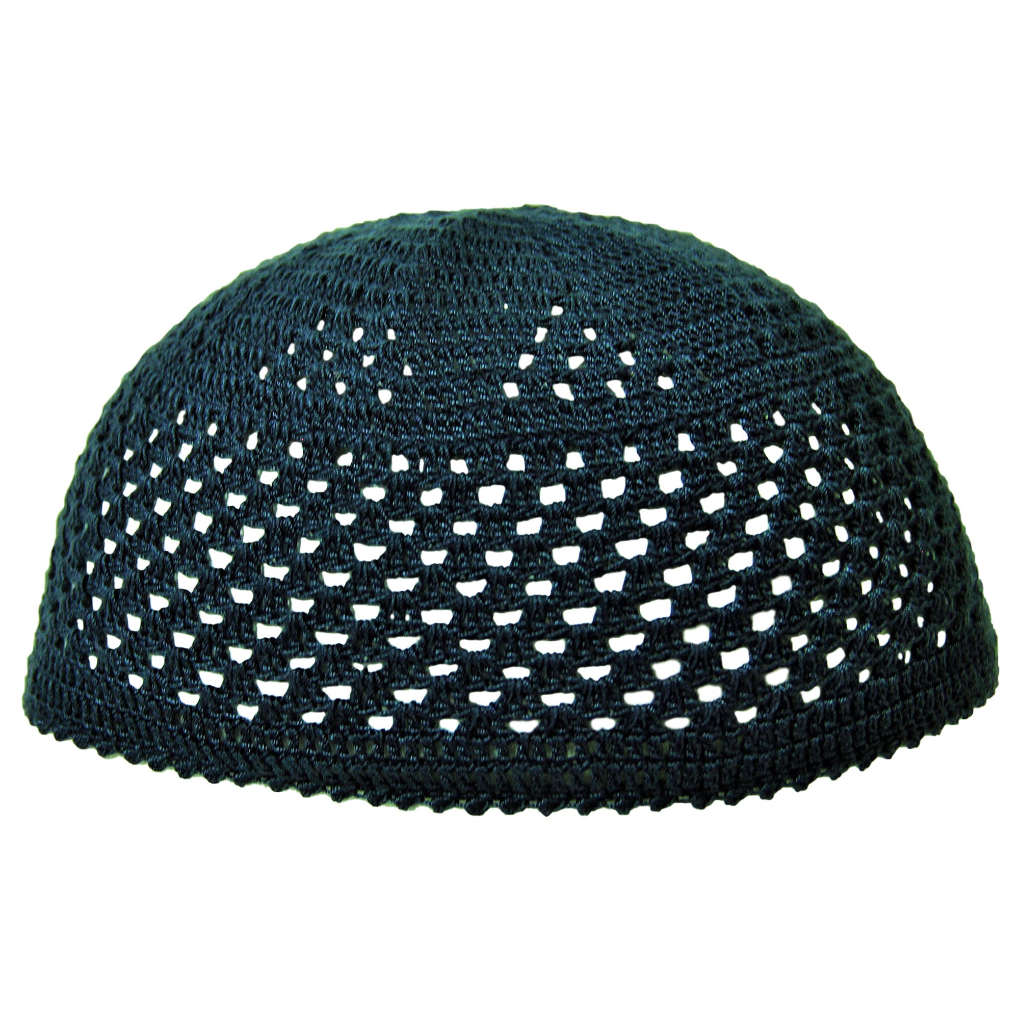 Midnight Blue Knitted Kufi Skull Cap One Size Fits All Men's Beanie - Hijaz