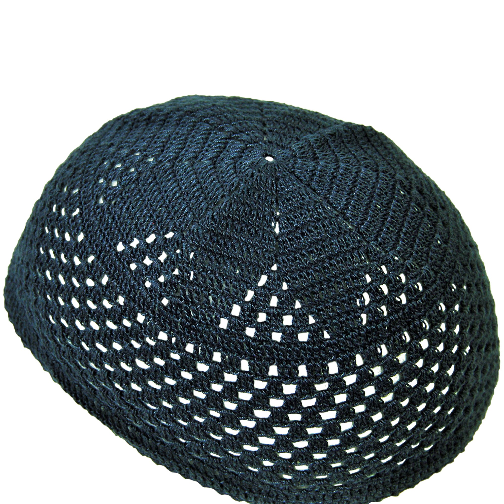 Midnight Blue Knitted Kufi Skull Cap One Size Fits All Men's Beanie - Hijaz