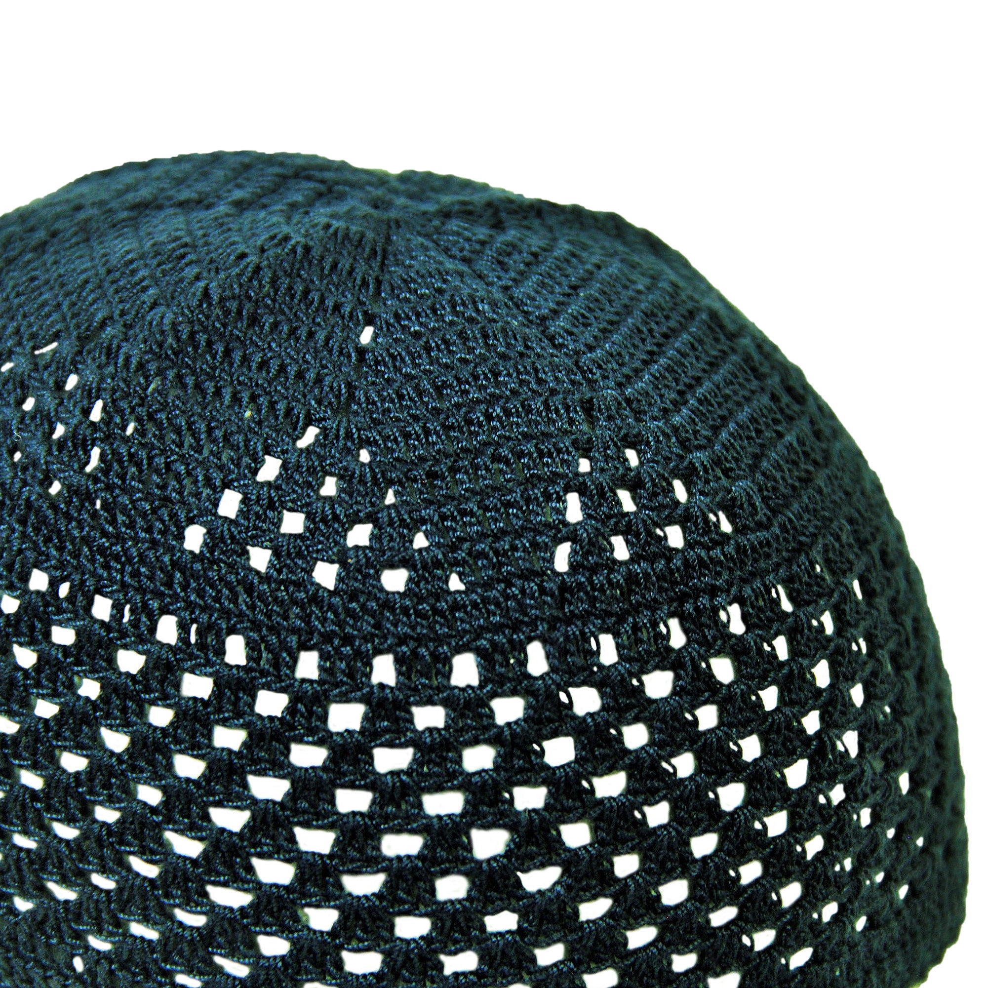 Midnight Blue Knitted Kufi Skull Cap One Size Fits All Men's Beanie - Hijaz