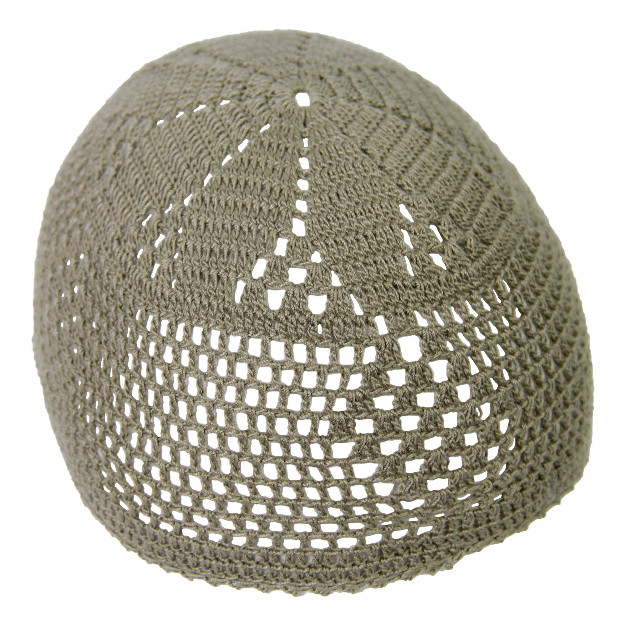 Warm Gray Knitted Kufi Skull Cap One Size Fits All Men's Beanie - Hijaz