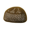 Dark Brown Knitted Kufi Skull Cap One Size Fits All Men's Beanie - Hijaz