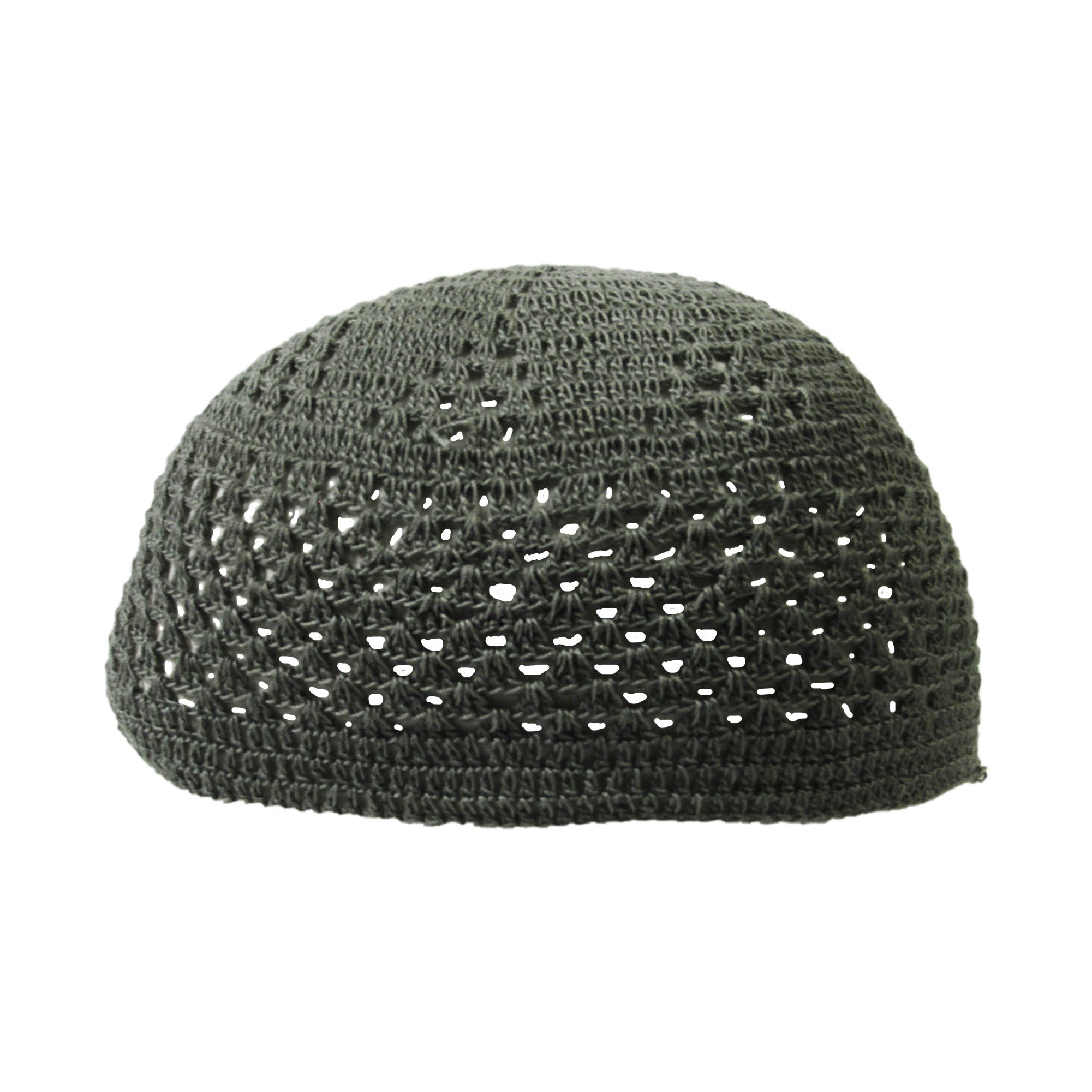 Cool Gray Diamond Knitted Kufi Skull Cap One Size Fits All Men's Beanie - Hijaz