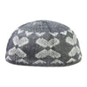 Cool Gray Chevron Pattern Soft Washable Men's Kufi Hat Coofie Beanie - Hijaz