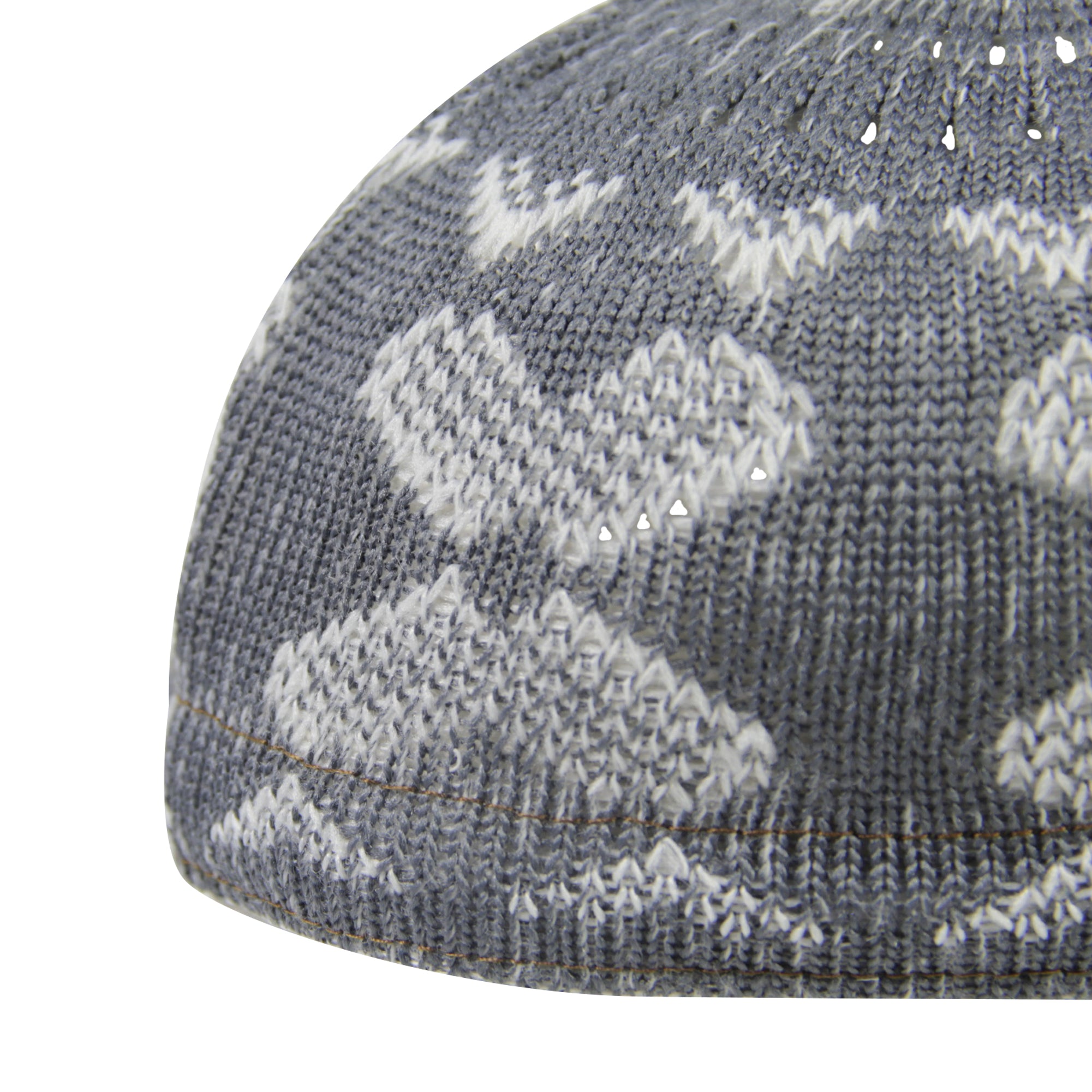 Cool Gray Chevron Pattern Soft Washable Men's Kufi Hat Coofie Beanie - Hijaz