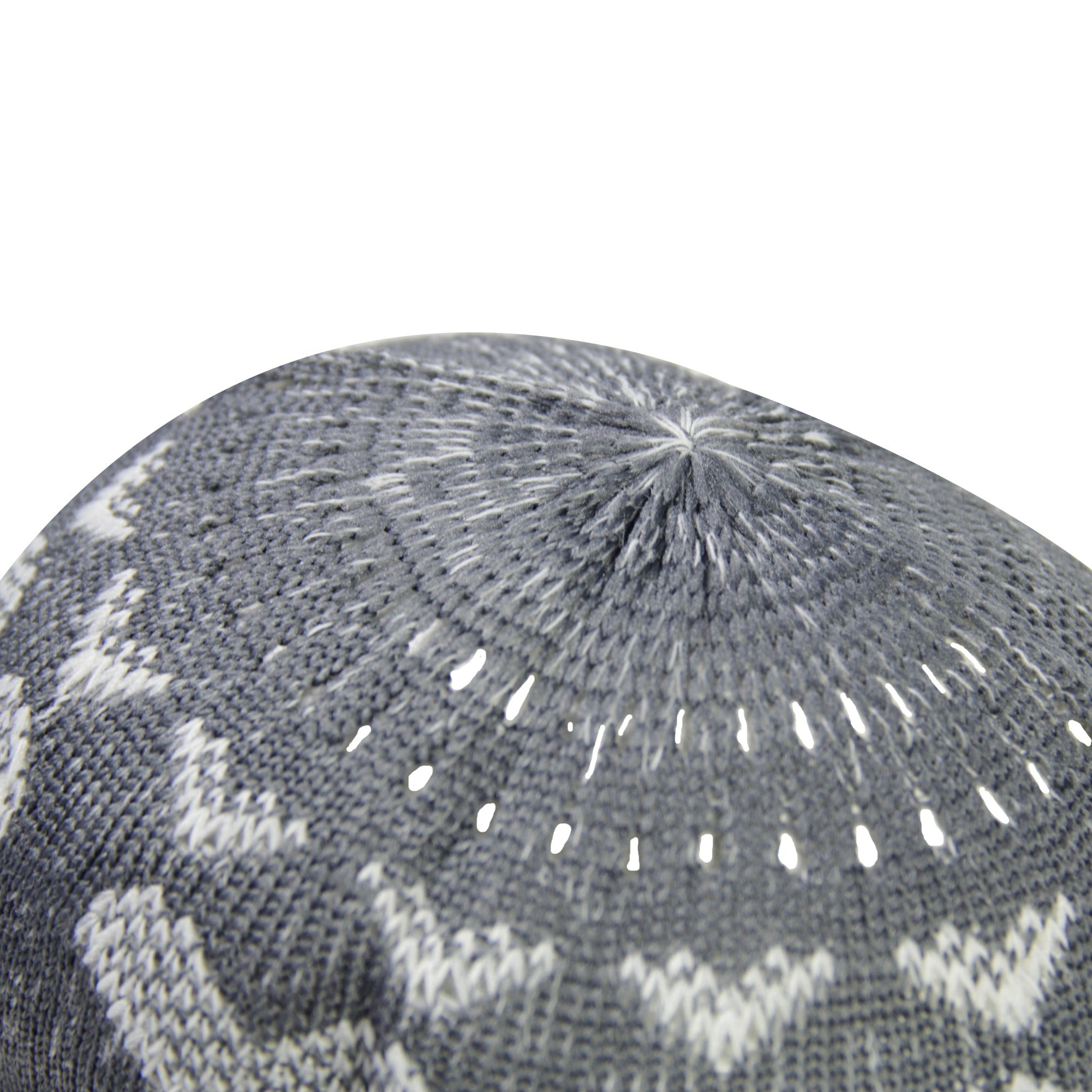 Cool Gray Chevron Pattern Soft Washable Men's Kufi Hat Coofie Beanie - Hijaz
