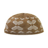 Brown Chevron Pattern Soft Washable Men's Kufi Hat Coofie Beanie - Hijaz