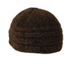 Dark Brown Wool Winter Large Skull Cap Beanie One Size Men's Kufi Hat - Hijaz