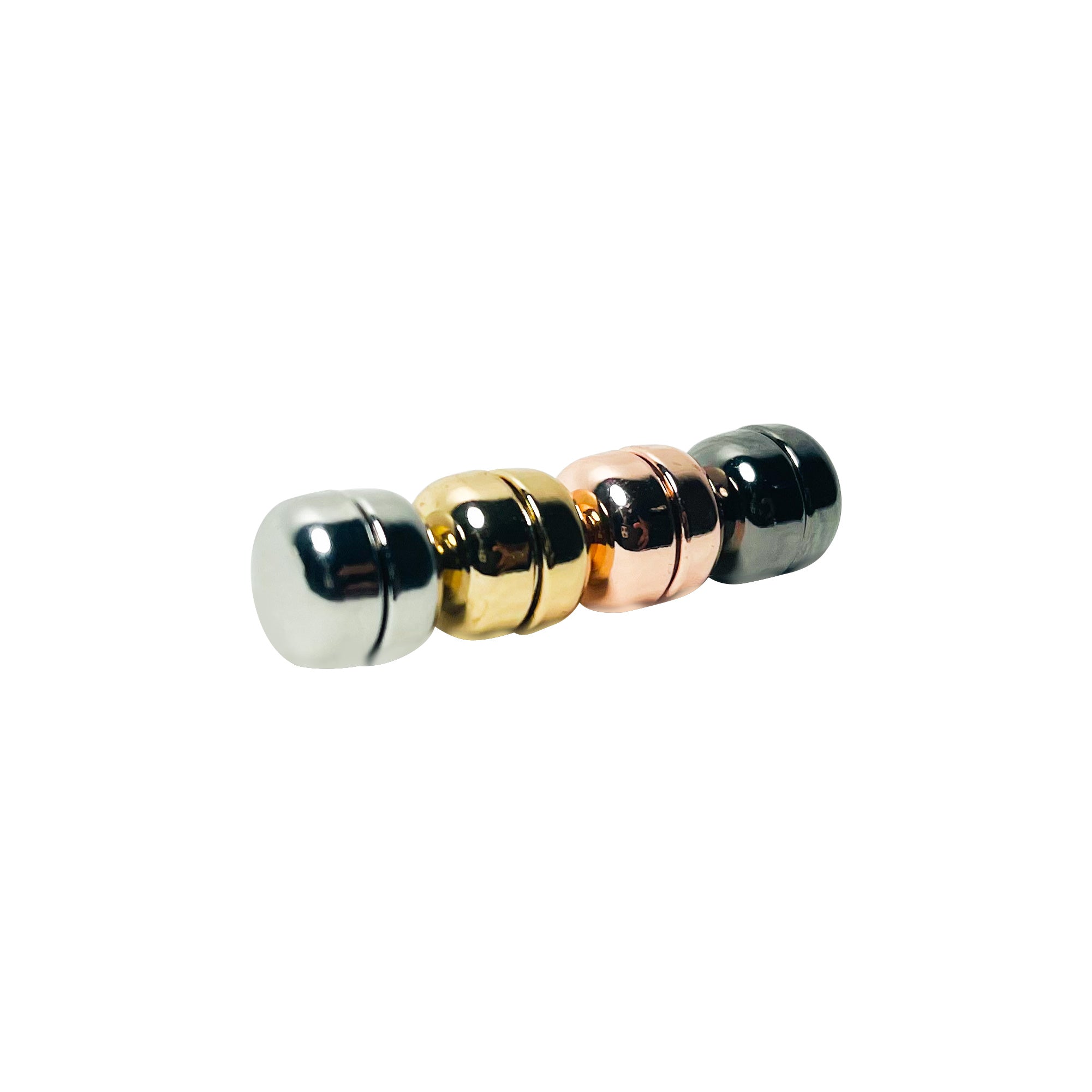No Snag 13mm Hijab Magnets Set In Metallic Finish with 4 colors Magnetic Pins for Scarf Multi-Use Round Clip - Hijaz