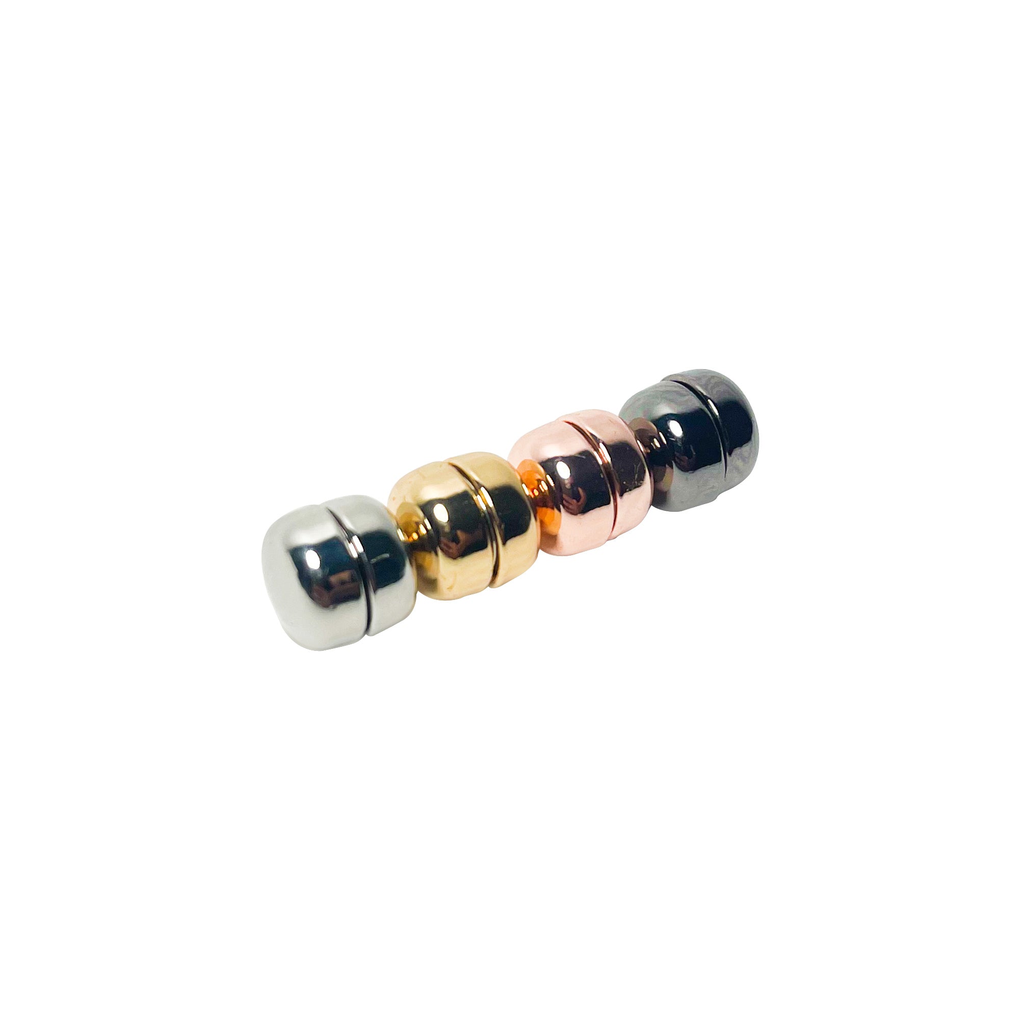 No Snag 13mm Hijab Magnets Set In Metallic Finish with 4 colors Magnetic Pins for Scarf Multi-Use Round Clip - Hijaz