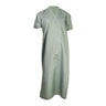 Warm Gray V-Neck Short Sleeve Casual Cotton Men's Thobe Arab Robe Dishdasha - Hijaz