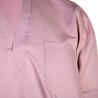 Purple V-Neck Short Sleeve Casual Cotton Men's Thobe Arab Robe Dishdasha - Hijaz