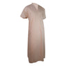 Peach V-Neck Short Sleeve Casual Cotton Men's Thobe Arab Robe Dishdasha - Hijaz