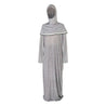 One Size Lavender Women's Loose Prayer Clothes Abaya Gown With Head Wrap Hijab - Hijaz