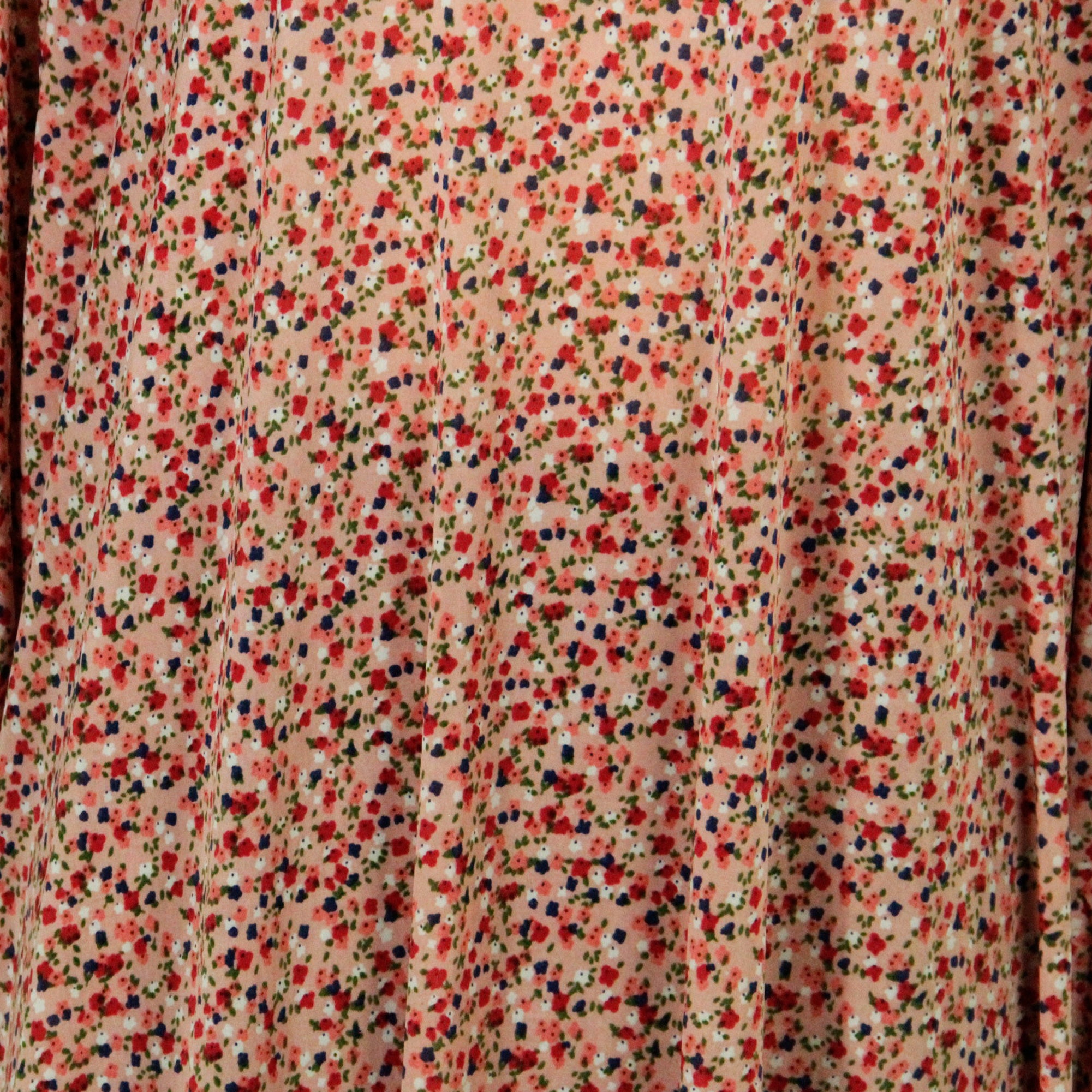 One Size Pink Flower Women's Loose Prayer Clothes Abaya Gown With Hijab - Hijaz