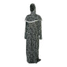 One Size Black Tulip Loose Adult Prayer Clothes Abaya Gown With Head Wrap Hijab - Hijaz