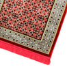 Red Single Prayer Rug with Italian Style Design Archway and Red Tassles - Hijaz