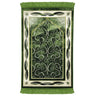 Green Turkish Design Archway Prayer Rug with Double Helix Borders Green Tassles - Hijaz