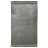 Solid Plain Janamaz Sajadah Shiny Silver Color Velour Sajda Mat with Tassels - Hijaz