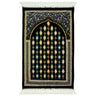 Border Lantern Design Soft Lightweight Turkish Prayer Rug with Tassles - Hijaz