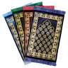 Premium Soft Turkish Prayer Rug Sajada Mat Gold Floral Border - Hijaz