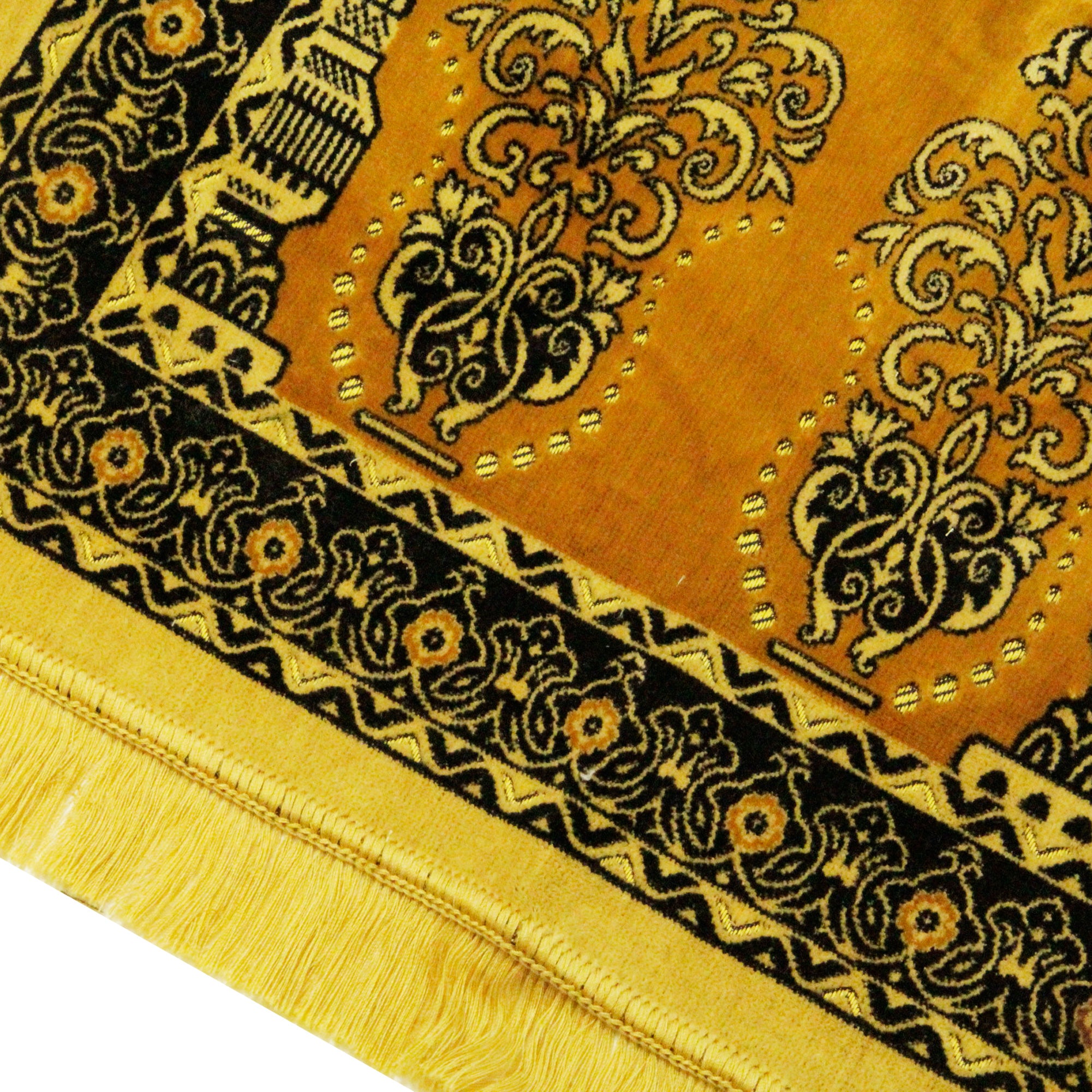 Tricolor Lantern Three Person Large Extra Large Family Prayer Rug Sajadah Mat - Hijaz