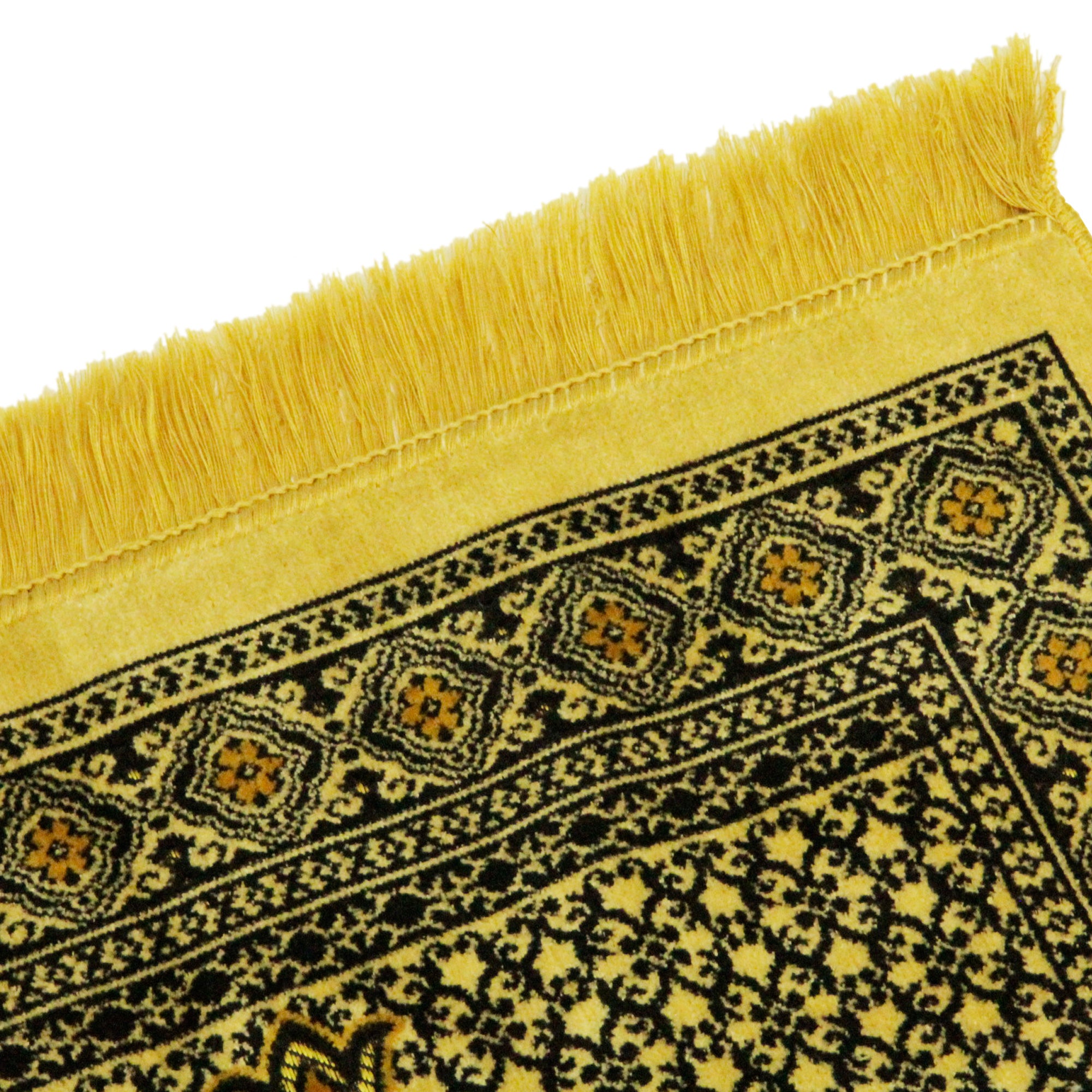 Tricolor Turkish Three Person Soft Extra Large Family Prayer Rug Sajadah Mat - Hijaz